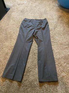 Ann Taylor Women's Gray Dress Trousers - Straight Leg Curvy Fit